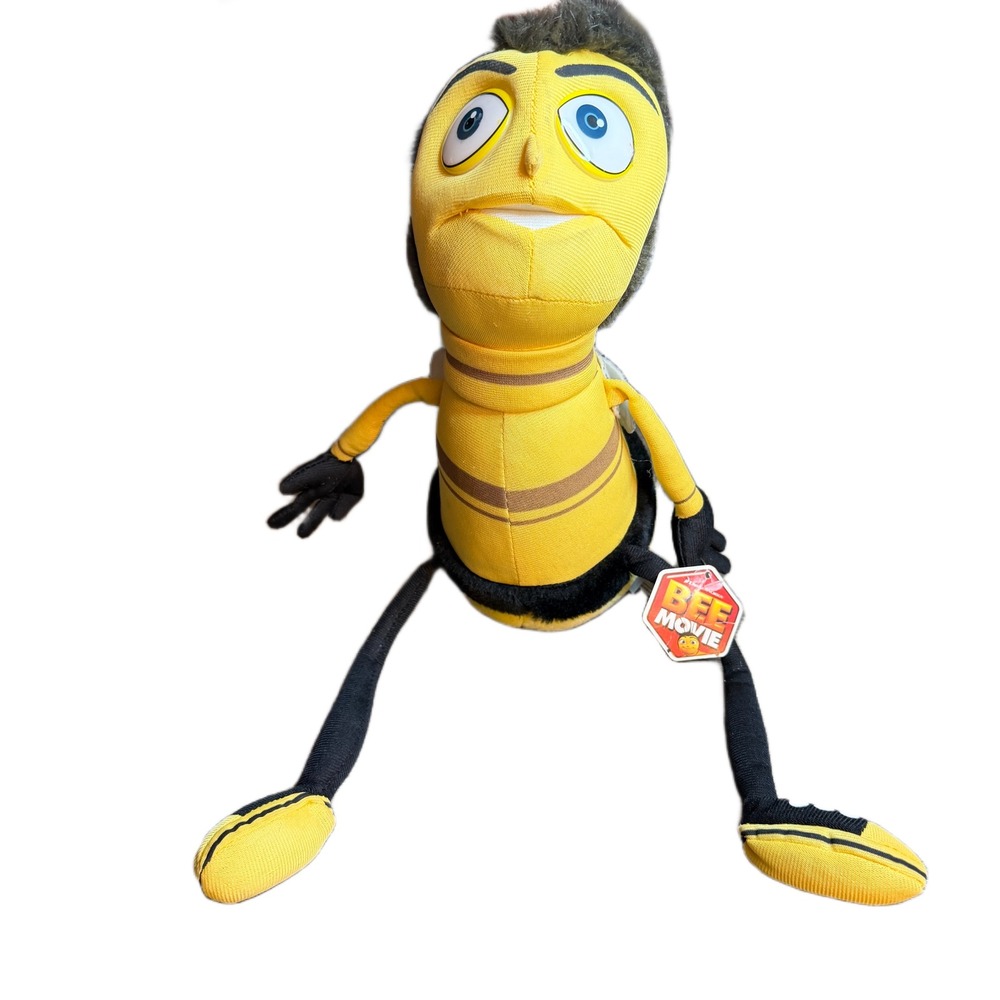 Nanco Bee Movie Barry B Benson Plush Stuffed Animal DreamWorks 2007 12 Inch